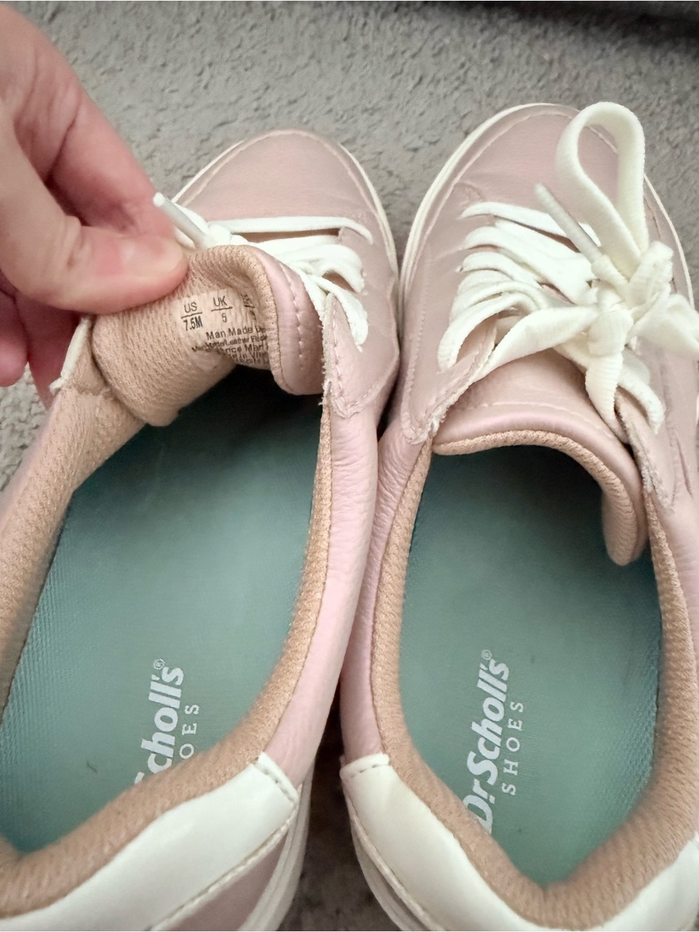 Women's Dr. Scholls Pink Madison Lace Sneakers - Size 7.5 - Picture 4 of 5